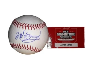 Budweiser MLB Signature Series Firma Oficial Javier López Béisbol Rawlings - Imagen 1 de 8