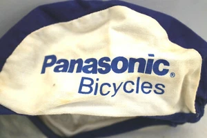 Vintage Panasonic Bicycles Cap Cotton One Size Distressed Bicycle Cycling Hat - Picture 1 of 7