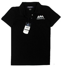 NCAA UAH University of Alabama Huntsville Chargers Women Polo Shirt Black, L, XL