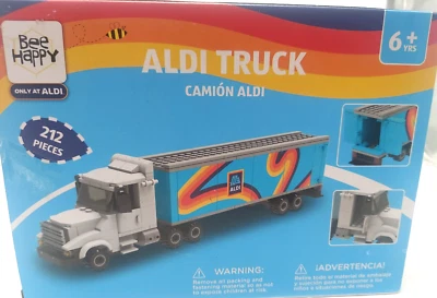Aldi Grocery Truck/Semi Building Bricks/Blocks Kit by Bee Happy 6+ 212 Pieces - Image 1 of 2