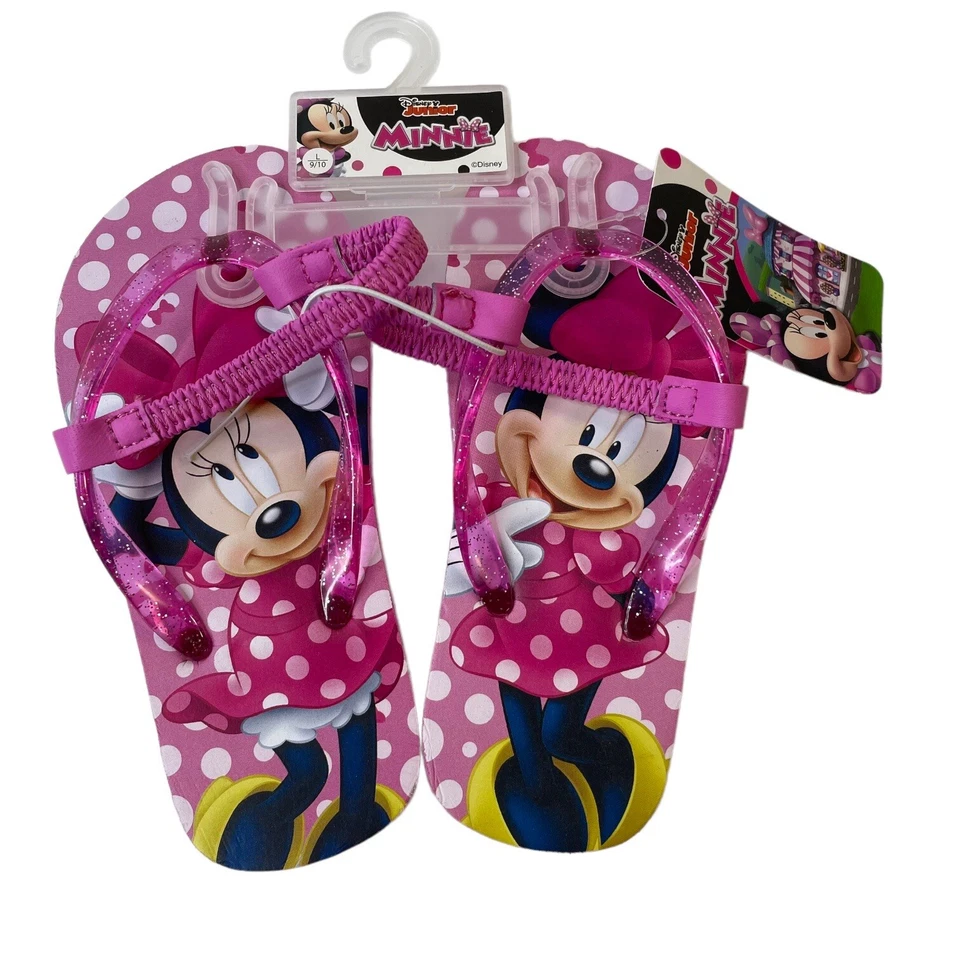 Chanclas Minnie Mouse Rosa L 9-10 Niñas Correa Trasera Foto 1 de 4