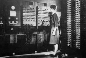 FRANCES BILAS tech clipping Master Programmer computer B&W photo ENIAC 1946 - Picture 1 of 1