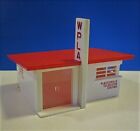 Plasticville 1618 - O/S Scale - Damaged Television Station - Incomplete - No Box