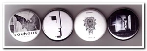 BAUHAUS Buttons Pins Badges goth gothic rock post-punk / bela legosi - Picture 1 of 1