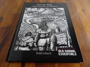 INTO the WILD: A High-Level Resource for OSR Games by Todd Leback HC OSE rpg VG+ - Picture 1 of 4