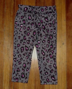 Old Navy Active Go-Dry Leggings Capris Pink Black Leopard Girls 10/12 - Picture 1 of 3