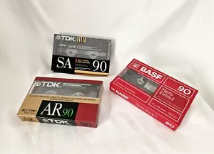 TDK SA-90, TDK AR 90, BASF 90 Ferro Extra I Audio Cassette Neu, Verschweißt - Bild 1 von 7