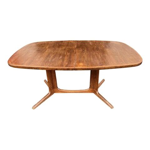 Late 20th Century Gudme Teak Mid Century Danish Modern Dining Table Mobelfabrik Cover