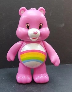 FIGUIRNE / BISOUNOURS /Care Bears / 7,5 CM / PINK CHEER BEAR - Foto 1 di 1