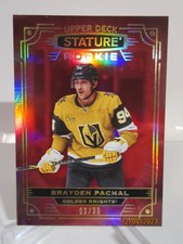 2022-23 UD STATURE PHOTO VARIANT RED FOIL BRAYDEN PACHAL RC #03/33