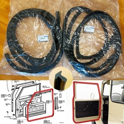 para Toyota Land Cruiser FJ40 FJ45 HJ45 HJ47 BJ40 puerta resistente sello de goma Foto 1 de 4