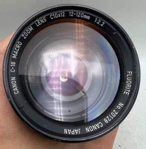 Lente macro zoom Canon C-16 C10x12 12-120 mm F2,2 montaje fluorita C #20128 - Imagen 1 de 16