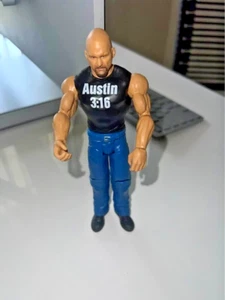 Modellino WWE 2017 Stone Cold Steve Austin Mattel Wrestling - Foto 1 di 3
