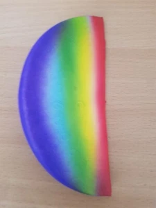 Balle objet anti stress pastèque couleur arc en ciel neuf (5) - Imagen 1 de 1