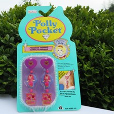 Mini Polly Pocket NEW Princessin Yasmin's Dangly Earring RUBIN 2 Ohrringe 1992