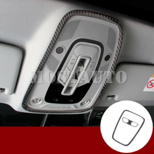 For Audi A5 S5 Carbon Fiber Front & Rear Reading Light Lamp Cover Trim 2017-2021 - Picture 1 of 11