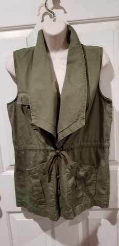 VETEMENTS Giubbotto giacca utility safari Daniel Rainn PICCOLO verde oliva esercito aperto davanti