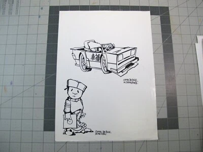 vtg 1990s rap hip hop -  Original album logo art Joe Buck comic art Othaplanets - Image 1 of 4