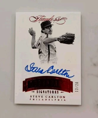 Panini Flawless Legendary Signatures 2017/20 Steve Carlton Hof LS-SC Foto 1 de 2
