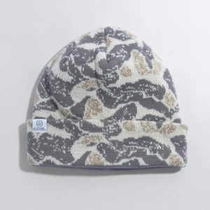 Coal Fjord Acrylic Beanie Unisex OSFM Grey Abstract Camo Neu - Bild 1 von 1
