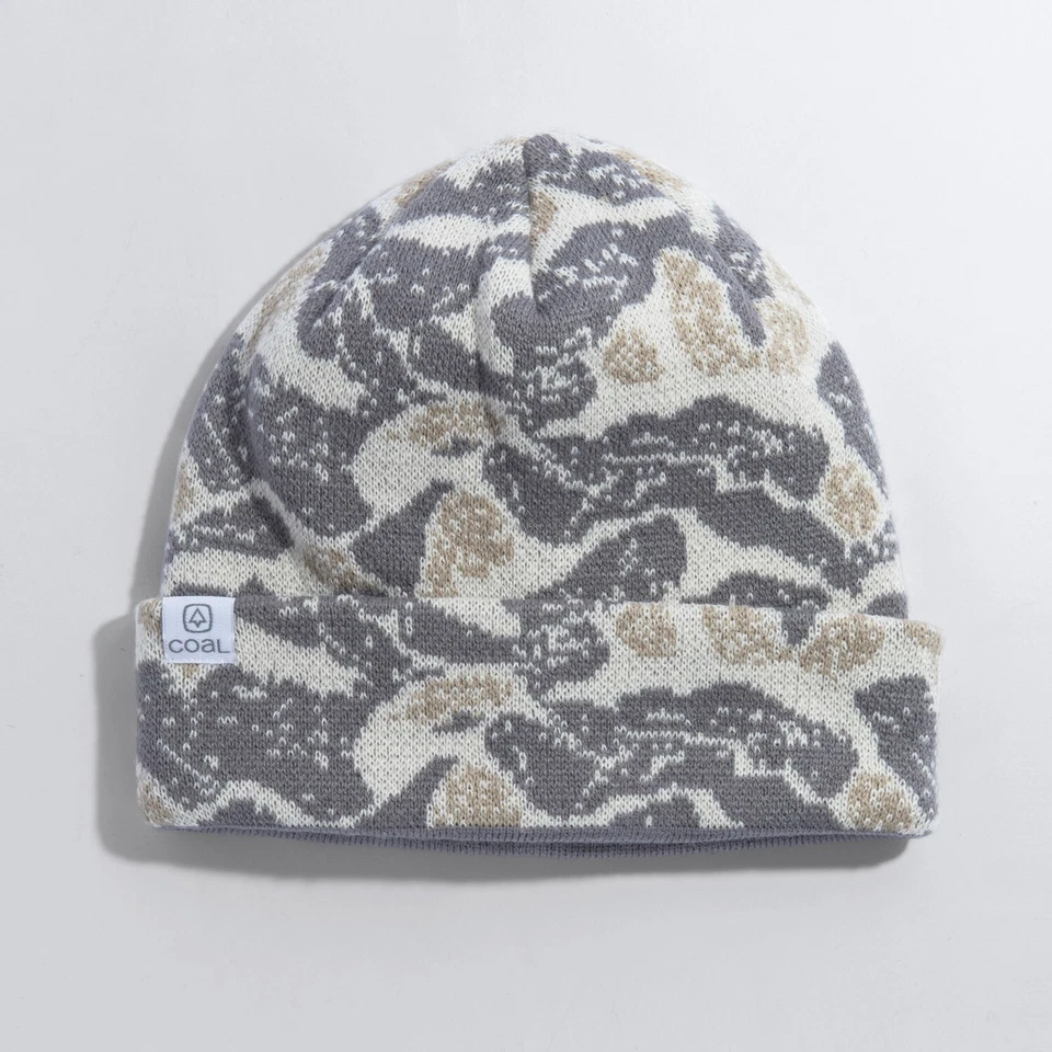 Gorro Acrílico Fiordo Carbón Unisex OSFM Gris Abstracto Camuflaje Nuevo Foto 1 de 1