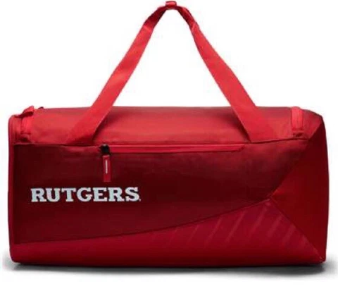 NIKE MAX AIR RUTGERS SCARLET KNIGHTS DUFFEL BAG RED WHITE BLACK BA5298-661 Cover