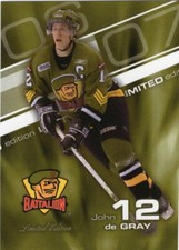 John de Gray 2006-07 Brampton Battalion Limited Edition