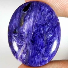 100% Natural Royal Blue Charoite Oval Cabochon 29.05Cts. Loose Gemstone
