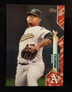 Topps Série 2 Jour de l'Indépendance 2020 FRANKIE MONTAS #/76 SP Athlétisme - Photo 1/2