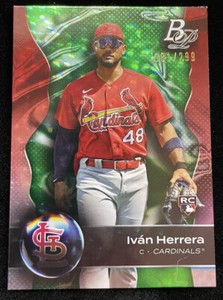 2023 Bowman Platinum Ivan Herrera #65 Green /299 St. Louis Cardinals