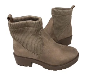 Sonoma Women's Crumbcoat Chelsea Pull On Fashion Boots Taupe Size:9 90F - Picture 1 of 5