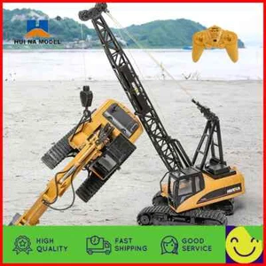 Large Huina 572 1:14 RC Truck Crane Crawler Alloy 15Ch Engineering Car 2.4Ghz  - Picture 1 of 17