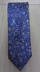 Bar III Men's Jenera Floral Blue Tie 2.25" wide Polyester Silk Blend - Picture 1 of 5