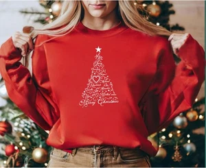 MERRY CHRISTMAS santa Custom Unisex Shirt Xmas Gift, Hope Tree (SWT) - Picture 1 of 4