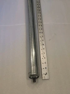 Rodillo transportador galvanizado de 1,9′′ de diámetro, 25 3/8′′ BF, OAL 27" - Imagen 1 de 3