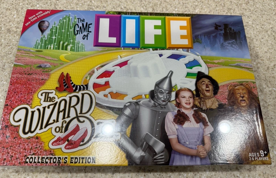 NEW NIB The Game Of Life  Edition-Wizard Of Oz Collectors Edition - 2008 Hasbro - Image 1 of 4