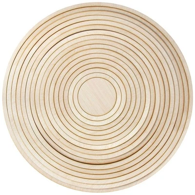 LOVEART Traumfänger Ring Runde Holz Makramee Dreamcatcher 40cm - Felgenset 17 Elemente