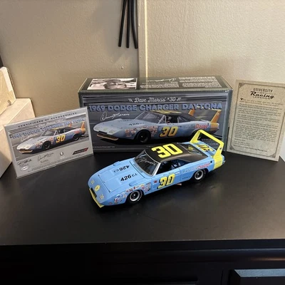 Dave Marcis #30 1969 Dodge Daytona University Of Racing NASCAR Autographed - Image 1 of 4