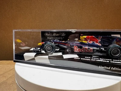 Minichamps 1:43 Sebastian Vettel Red Bull RB6 Abu Dhabi GP  2010 410100105 - Image 1 of 4