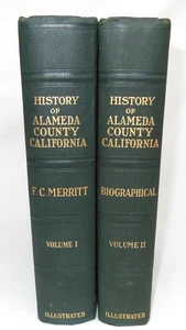 Geschichte von Alameda County Kalifornien Band 1 & 2 biographisch 1928 H/C - Bild 1 von 7