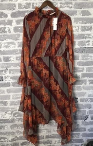 Soft Surroundings Dress Womens Large Woodland Manor Floral Asymmetrical Boho - Picture 1 of 15