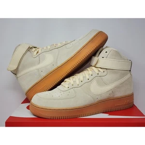 Nike Air Force 1 High '07 MUSLIN GUM AA1118-100 Größe 10,5 GETRAGEN - Bild 1 von 8