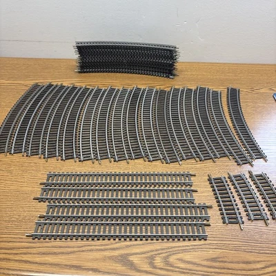 TYCO  HO scale Track Lot Of 37 Curved Straight And 1/3”  Made In Austria - Image 1 of 4