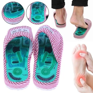 HERRAMIENTA de terapia de acupuntura zapatillas de masaje sandalia pies acupresión M4V6 - Imagen 1 de 13