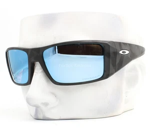 Oakley Heliostat Sunglasses OO9231-0561 Matte Black Camo Blue Polarized w/Pouch - Picture 1 of 7