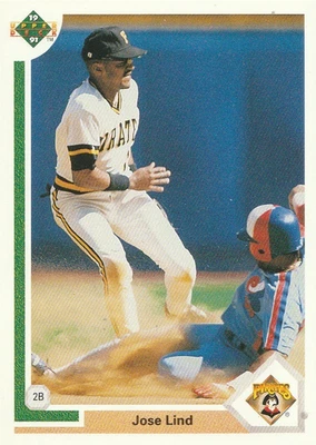 1991 Upper Deck #258 Jose Lind - Image 1 of 3