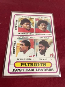 1980 Topps - Team Leaders Tony McGee, Harold Jackson, Raymond Clayborn #188 - Bild 1 von 2