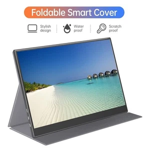 KYY Portable Monitor 15.6”1080P FHD USB-C HDMI Computer Display With2 Dell Cords - Picture 1 of 10