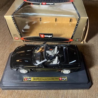Chevrolet Corvette 1998 convertible negro 1:24 colección Bijoux 1576 Bburago  Foto 1 de 4