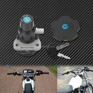Motorcycle Fuel Gas Cap Ignition Switch Seat Lock Key Set Fit for Yamaha XT600 - Picture 1 of 11